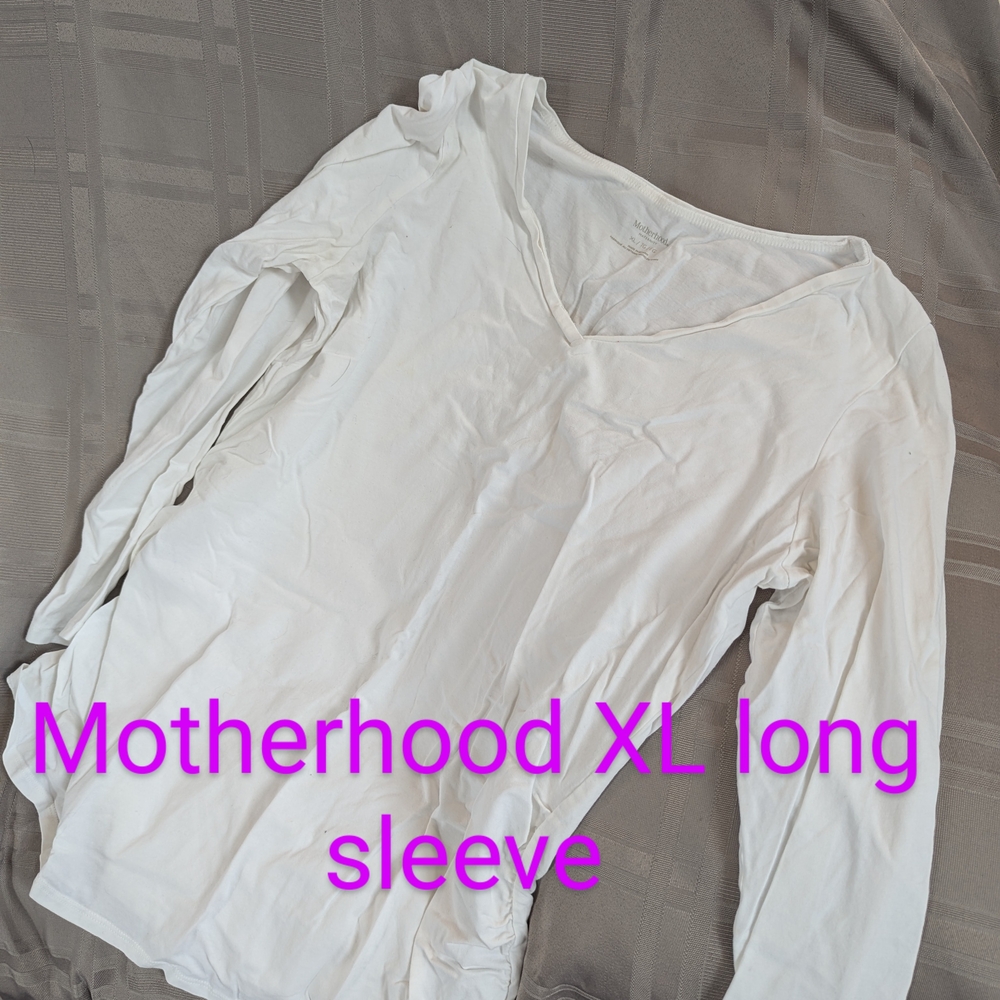 Motherhood White Long Sleeve Top